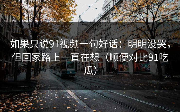 如果只说91视频一句好话:明明没哭,但回家路上一直在想(顺便对比91吃瓜)