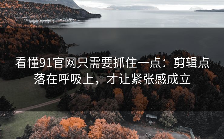 看懂91官网只需要抓住一点:剪辑点落在呼吸上,才让紧张感成立