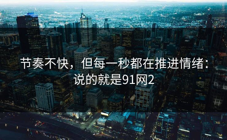 节奏不快，但每一秒都在推进情绪：说的就是91网2
